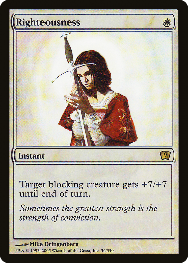 Righteousness (9ED-036) [9th Edition] Foil