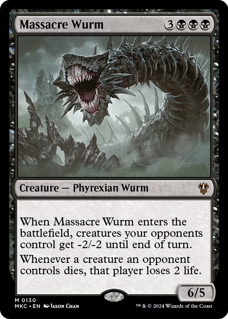 Massacre Wurm (MKC-130) [Murders at Karlov Manor Commander]