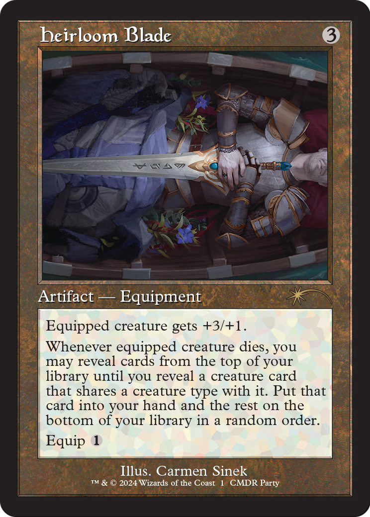 Heirloom Blade (Retro Frame) (WPN-001) [Wizards Play Network 2024] Foil