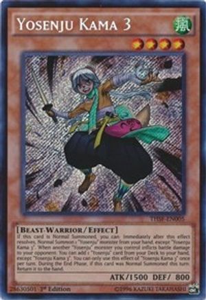 Yosenju Kama 3 (Secret Rare) (THSF-EN005) - The Secret Forces 1st Edition