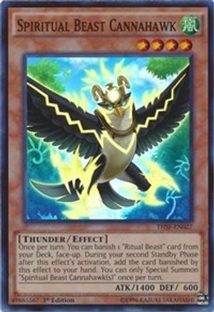 Spiritual Beast Cannahawk (Super Rare) (THSF-EN027) - The Secret Forces 1st Edition
