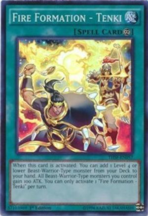 Fire Formation - Tenki (Super Rare) (THSF-EN057) - The Secret Forces 1st Edition