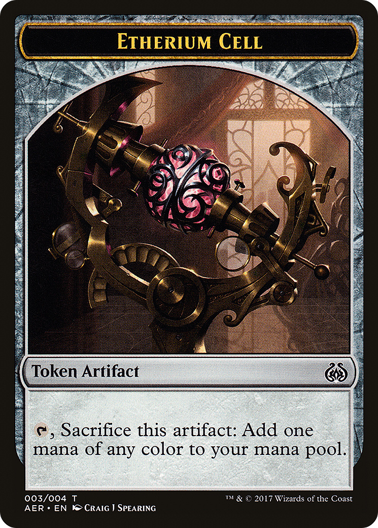 Etherium Cell Token (AER-003) [Aether Revolt Tokens] Foil