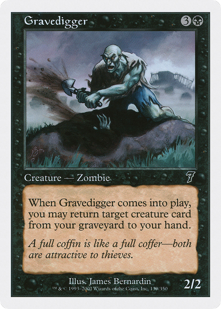 Gravedigger (7ED-139) [7th Edition] Foil