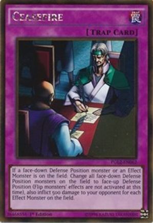 Ceasefire (Gold Rare) (PGL2-EN062) - Premium Gold: Return of the Bling 1st Edition