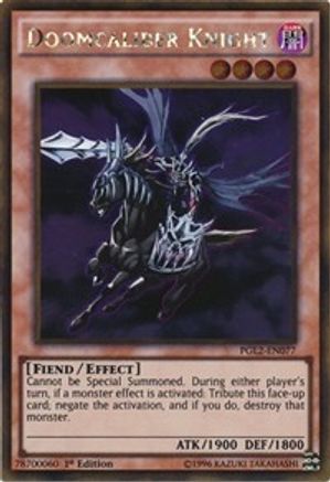 Doomcaliber Knight (Gold Rare) (PGL2-EN077) - Premium Gold: Return of the Bling 1st Edition