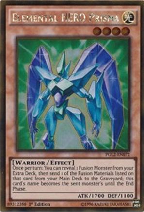 Elemental HERO Prisma (Gold Rare) (PGL2-EN072) - Premium Gold: Return of the Bling 1st Edition