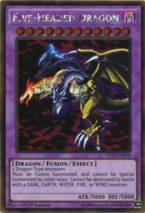 Five-Headed Dragon (Gold Rare) (PGL2-EN078) - Premium Gold: Return of the Bling 1st Edition