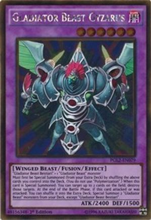 Gladiator Beast Gyzarus (Gold Rare) (PGL2-EN079) - Premium Gold: Return of the Bling Unlimited