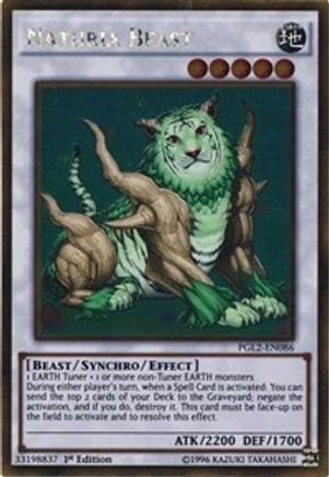 Naturia Beast (Gold Rare) (PGL2-EN086) - Premium Gold: Return of the Bling 1st Edition