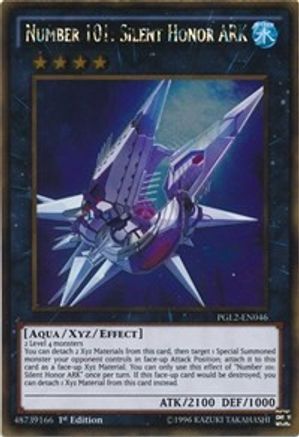 Number 101: Silent Honor ARK (Gold Rare) (PGL2-EN046) - Premium Gold: Return of the Bling Unlimited