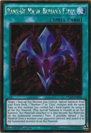 Rank-Up-Magic Barian's Force (Gold Rare) (PGL2-EN058) - Premium Gold: Return of the Bling 1st Edition