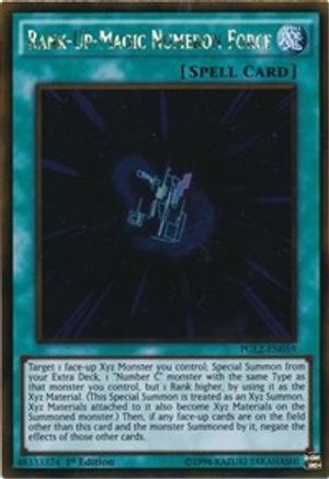 Rank-Up-Magic Numeron Force (Gold Rare) (PGL2-EN059) - Premium Gold: Return of the Bling Unlimited