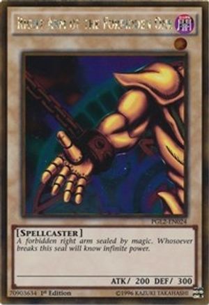 Right Arm of the Forbidden One (Gold Rare) (PGL2-EN024) - Premium Gold: Return of the Bling Unlimited