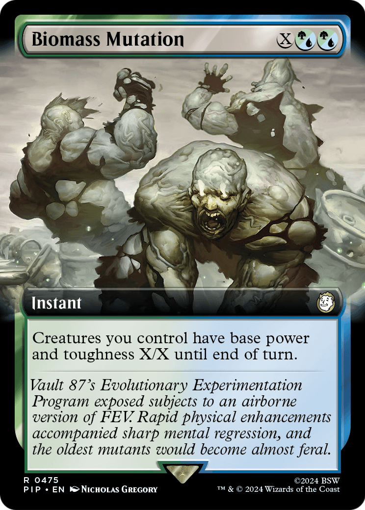 Biomass Mutation (Extended Art) (PIP-475) [Fallout] Foil