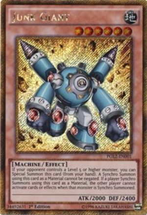 Junk Giant (Gold Secret Rare) (PGL2-EN001) - Premium Gold: Return of the Bling 1st Edition