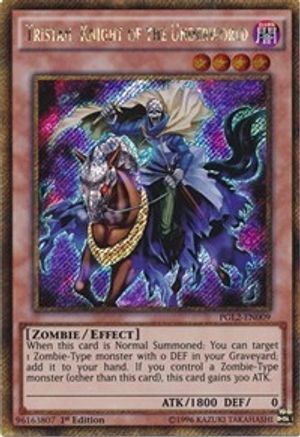 Tristan, Knight of the Underworld (Gold Secret Rare) (PGL2-EN009) - Premium Gold: Return of the Bling 1st Edition
