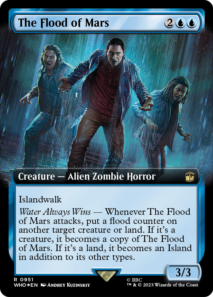 The Flood of Mars (Extended Art) (Surge Foil) (WHO-951) [Doctor Who] Foil