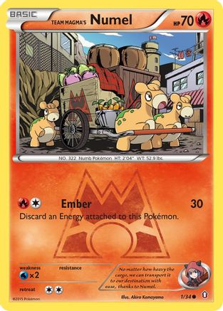 Team Magma's Numel (001/34) [Double Crisis] - Common