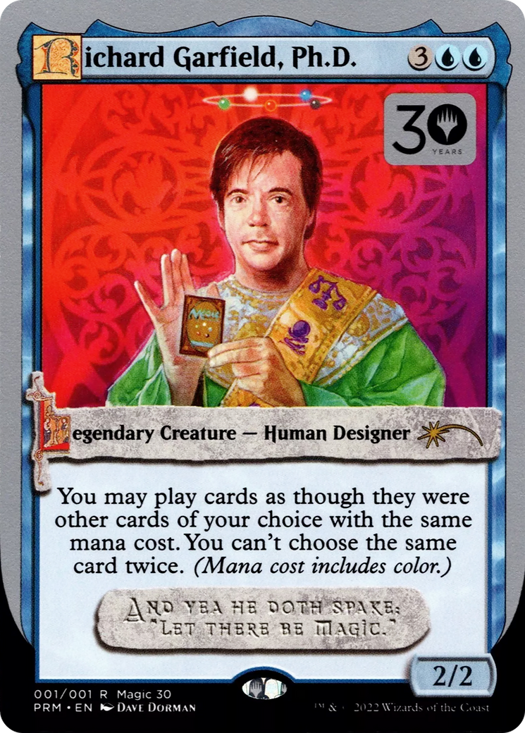 Richard Garfield, Ph.D. (30A-P-001) [30th Anniversary Misc Promos]