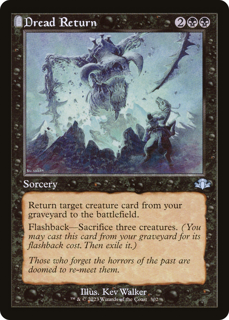 Dread Return (Retro Frame) (DMR-302) [Dominaria Remastered] Foil
