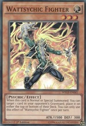 Wattsychic Fighter (Super Rare) (WSUP-EN041) - World Superstars 1st Edition