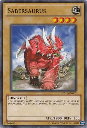 Sabersaurus (Common) (DEM1-EN003) - Demo Pack Unlimited