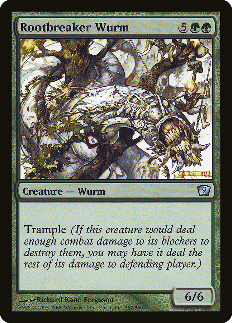 Rootbreaker Wurm (9ED-267) [9th Edition] Foil