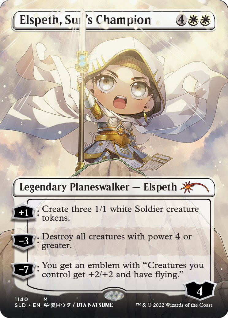 Elspeth, Sun's Champion (Borderless) (SLD-1140) [Secret Lair Drop]
