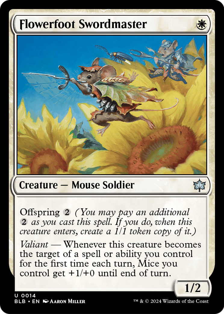 Flowerfoot Swordmaster (BLB-014) [Bloomburrow] Foil