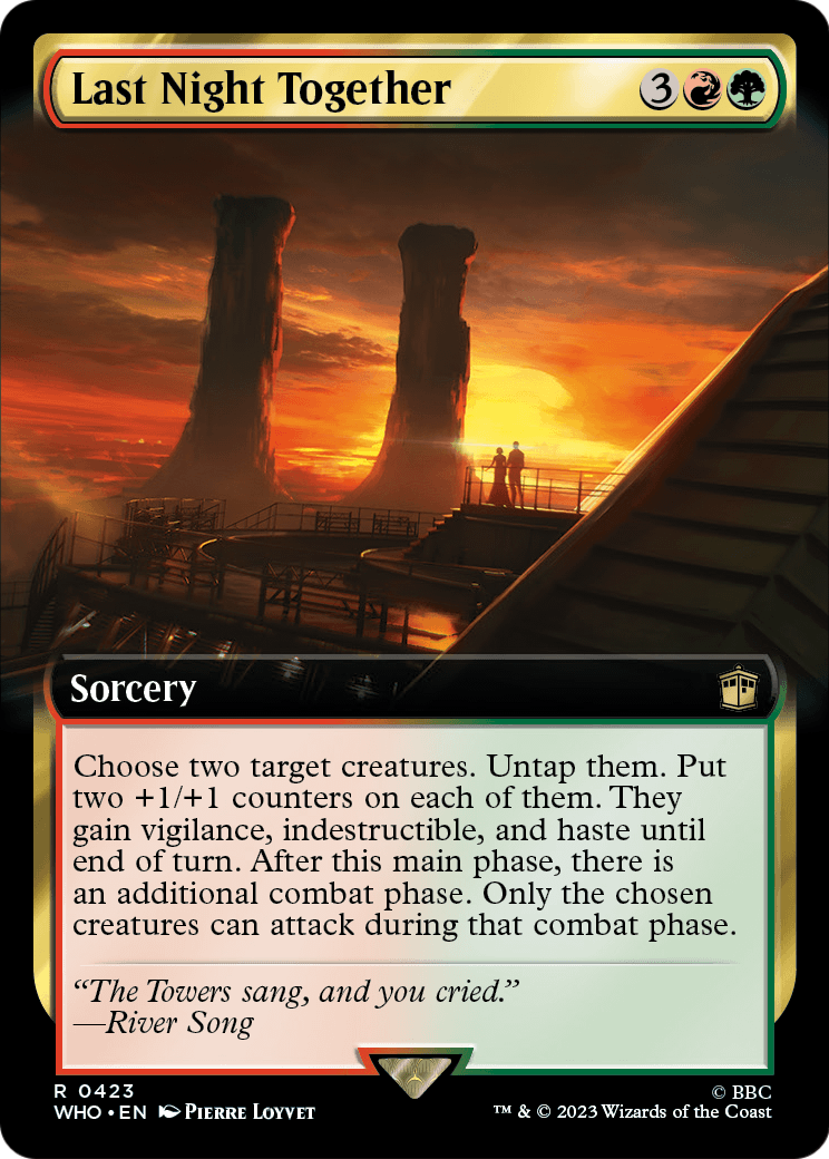Last Night Together (Extended Art) (WHO-423) [Doctor Who] Foil