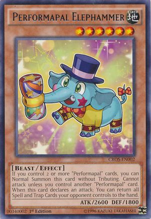 Performapal Elephammer (Rare) (CROS-EN002) - Crossed Souls 1st Edition