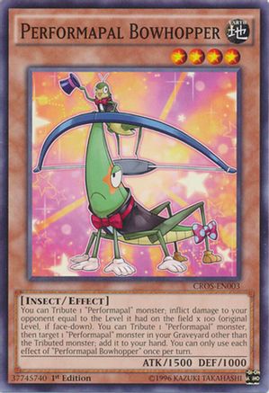 Performapal Bowhopper (Common) (CROS-EN003) - Crossed Souls 1st Edition