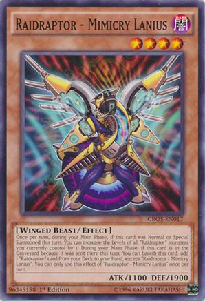 Raidraptor - Mimicry Lanius (Common) (CROS-EN017) - Crossed Souls 1st Edition
