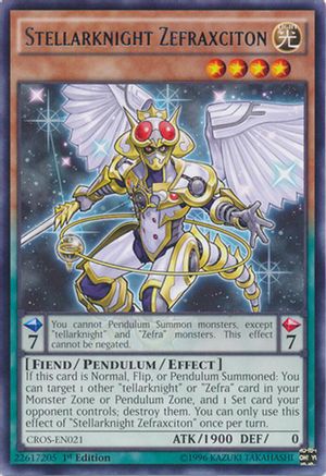 Stellarknight Zefraxciton (Rare) (CROS-EN021) - Crossed Souls 1st Edition