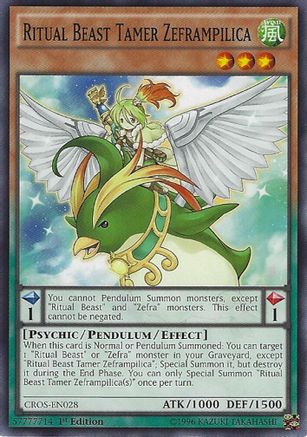 Ritual Beast Tamer Zeframpilica (Common) (CROS-EN028) - Crossed Souls Unlimited