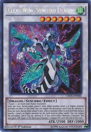 Clear Wing Synchro Dragon (Secret Rare) (CROS-EN046) - Crossed Souls Unlimited
