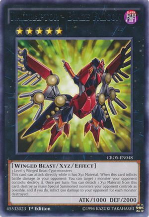 Raidraptor - Blaze Falcon (Rare) (CROS-EN048) - Crossed Souls 1st Edition