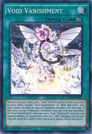 Void Vanishment (Super Rare) (CROS-EN061) - Crossed Souls Unlimited