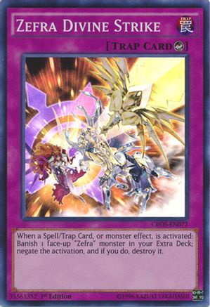 Zefra Divine Strike (Super Rare) (CROS-EN072) - Crossed Souls Unlimited