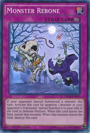 Monster Rebone (Super Rare) (CROS-EN079) - Crossed Souls Unlimited