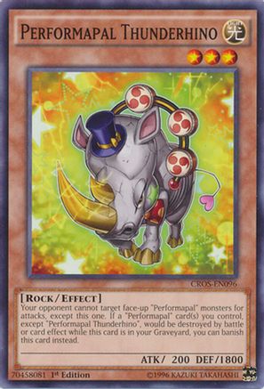 Performapal Thunderhino (Common) (CROS-EN096) - Crossed Souls 1st Edition