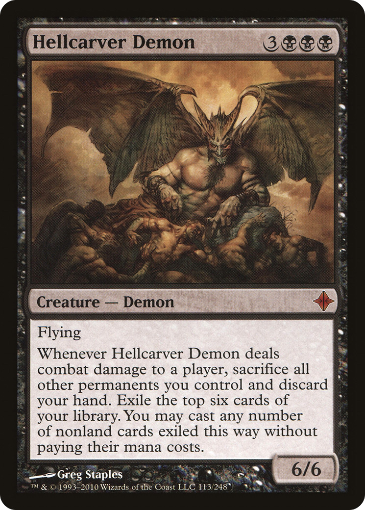 Hellcarver Demon (ROE-113) [Rise of the Eldrazi] Foil