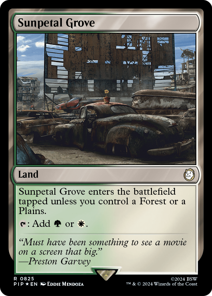 Sunpetal Grove (Surge Foil) (PIP-825) [Fallout] Foil