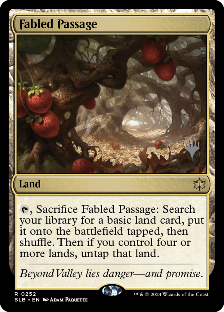 Fabled Passage (PPBLB-252) [Promo Pack: Bloomburrow Promos] Foil