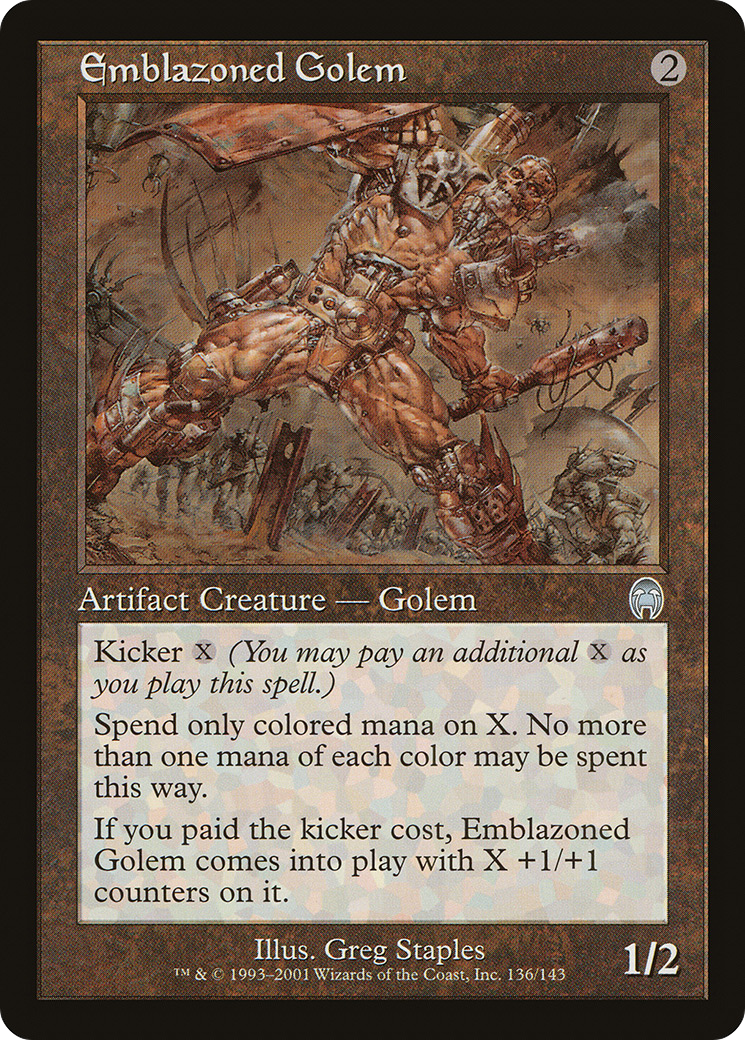 Emblazoned Golem (APC-136) [Apocalypse] Foil