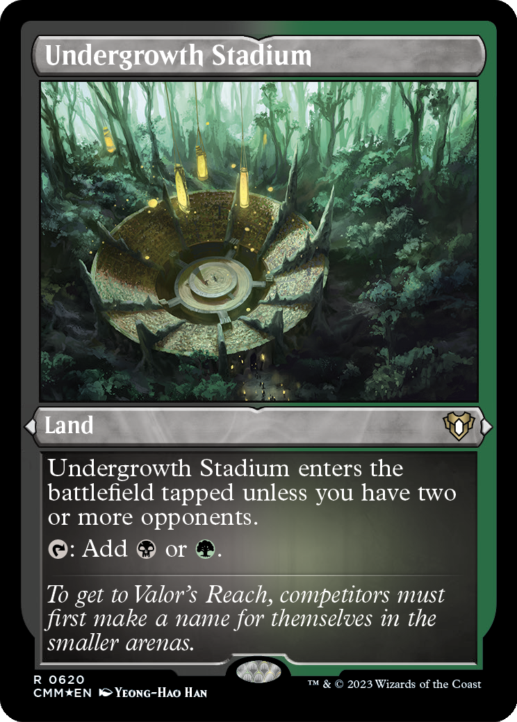 Undergrowth Stadium (Foil Etched) (CMM-620) [Commander Masters] Foil