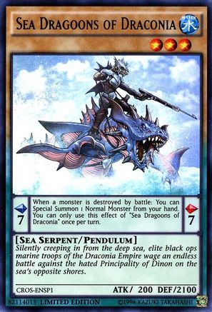 Sea Dragoons of Draconia (CROS-ENSP1) (Ultra Rare) (CROS-ENSP1) - Crossed Souls Limited