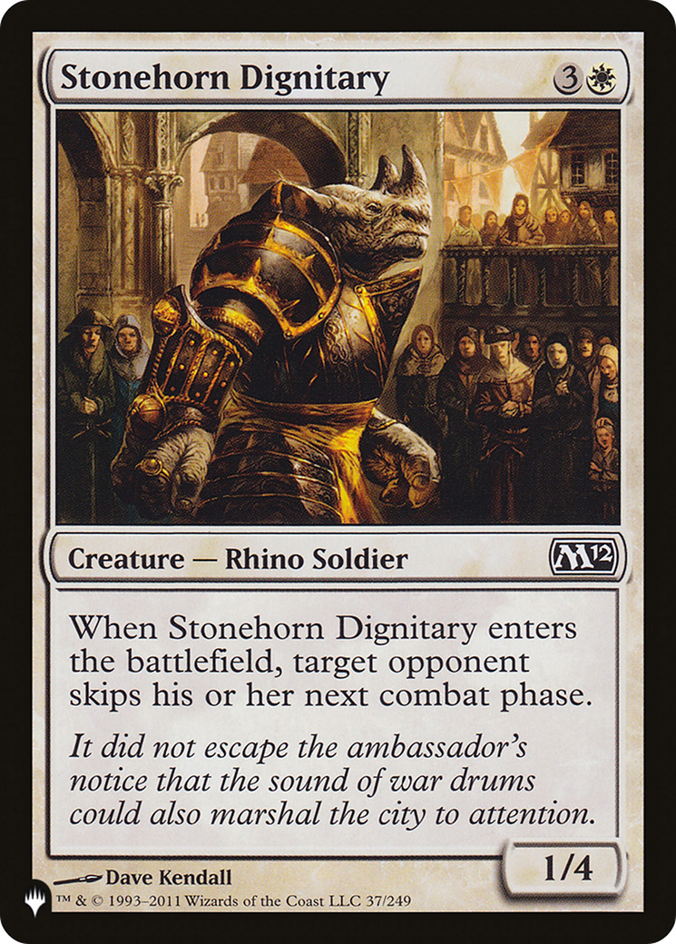 Stonehorn Dignitary (LIST-37/249) [The List]