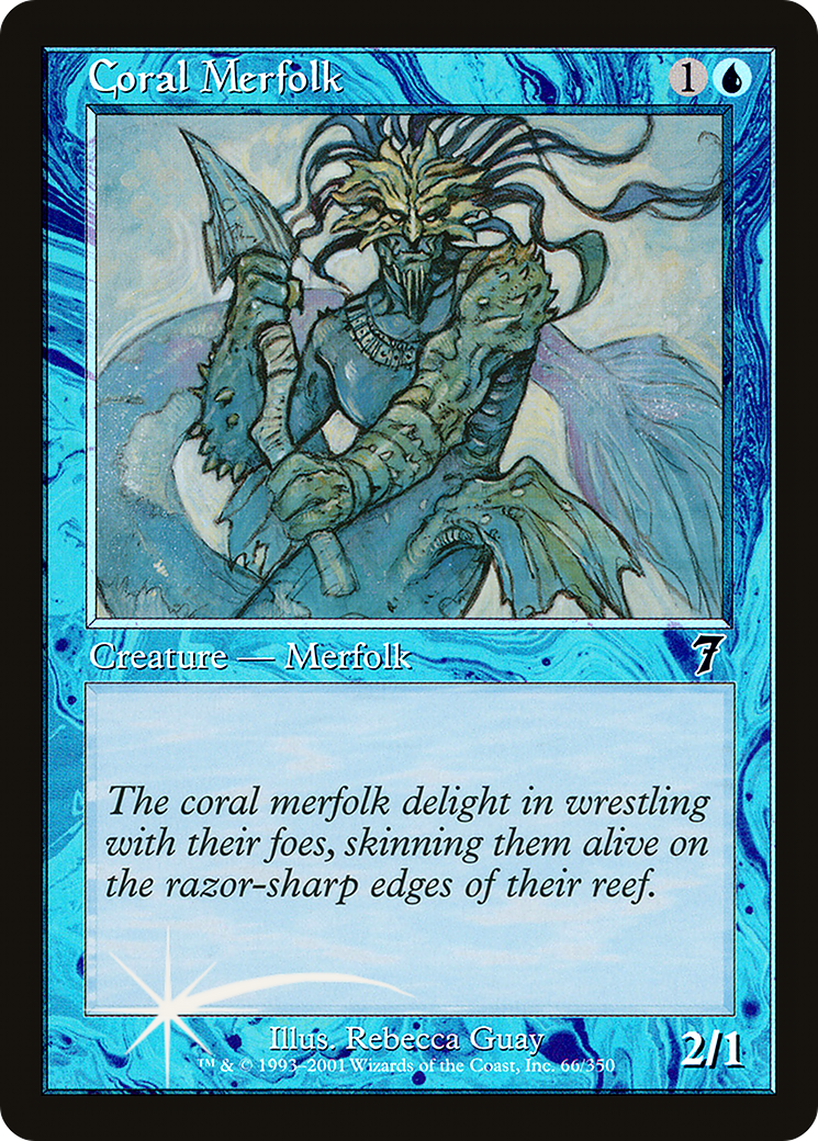 Coral Merfolk (7ED-066) [7th Edition] Foil